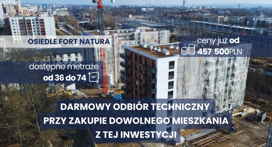 Kraków, Kraków-Krowodrza, Krowodrza, gen. Józefa Wybickiego, FORT NATURA WYBICKIEGO / Osiedle w wysokim standardzie z klimatyzacją / ODBIÓR TECHNICZNY GRATIS