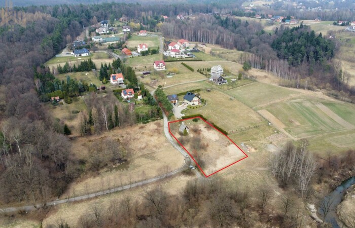 małopolskie, myślenicki, 15 a budowlane + 10 rolne w cichej okolicy