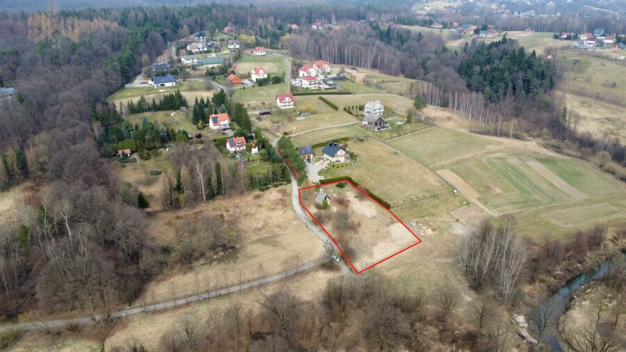 myślenicki, Myślenice, Głogoczów, Podlesie, 15 a budowlane + 10 rolne w cichej okolicy