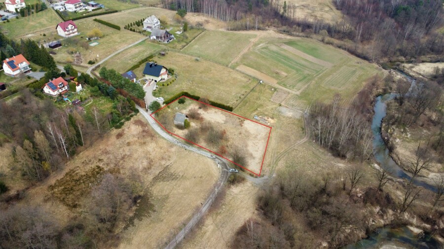 myślenicki, Myślenice, Głogoczów, Podlesie, 15 a budowlane + 10 rolne w cichej okolicy