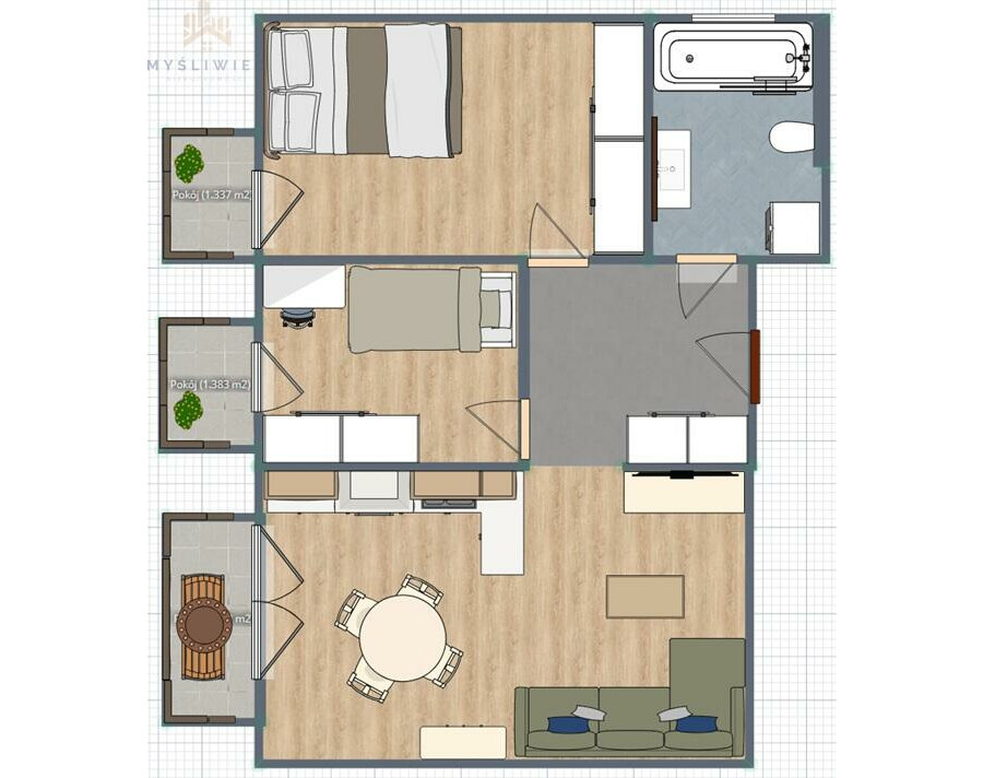 Kraków, Kraków-Nowa Huta, Czyżyny, Marii Dąbrowskiej, 3 pokojowe do wejścia / zamknięte osiedle / 2015 rok / tramwaj