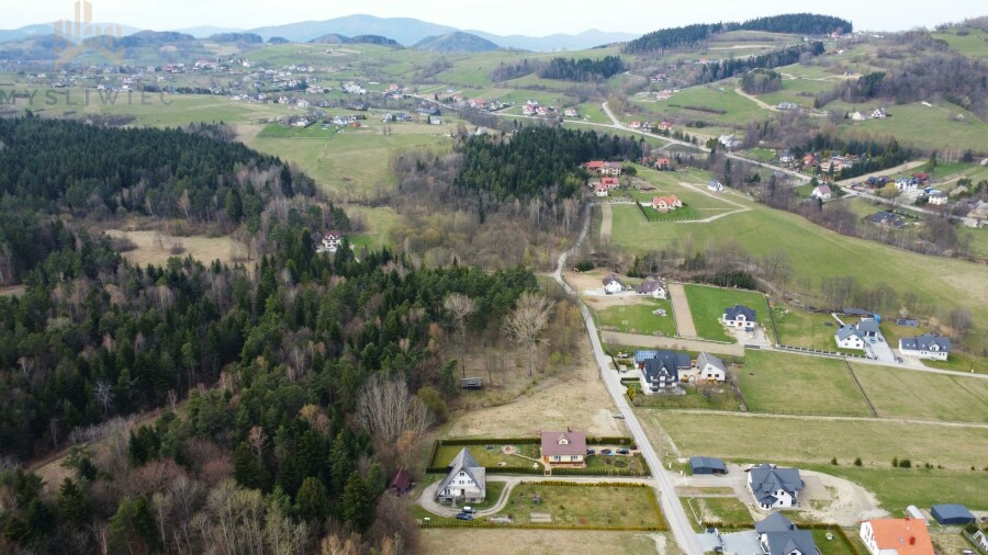 limanowski, Dobra, Pięknie położona pod lasem działka budowlana 17a / przy drodze / media