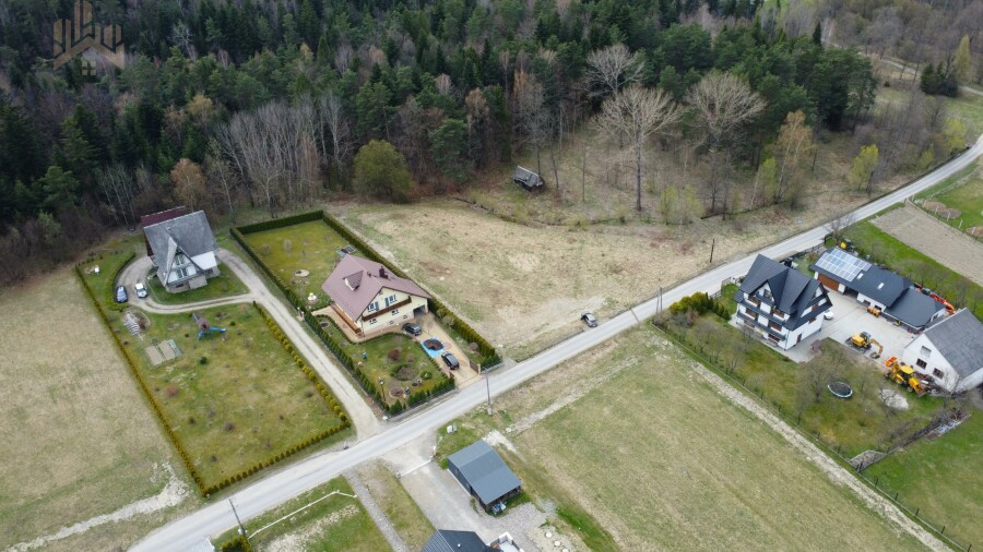 limanowski, Dobra, Pięknie położona pod lasem działka budowlana 17a / przy drodze / media