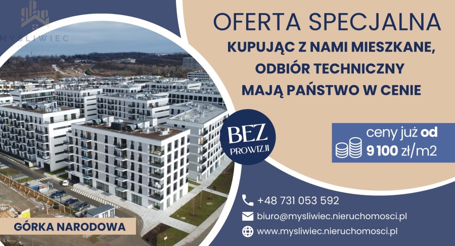 Kraków, Kraków-Krowodrza, Prądnik Biały, Stanisława Zauchy, GÓRKA NARODOWA  / zielona i cicha okolica / nowa linia tramwajowa / ODBIÓR TECHNICZNY GRATIS