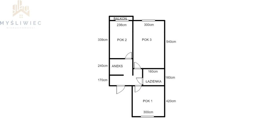 Kraków, Kraków-Podgórze, Podgórze, Stanisława Mitery, TRZY POKOJE z kuchnią / balkon / Stare Podgórze