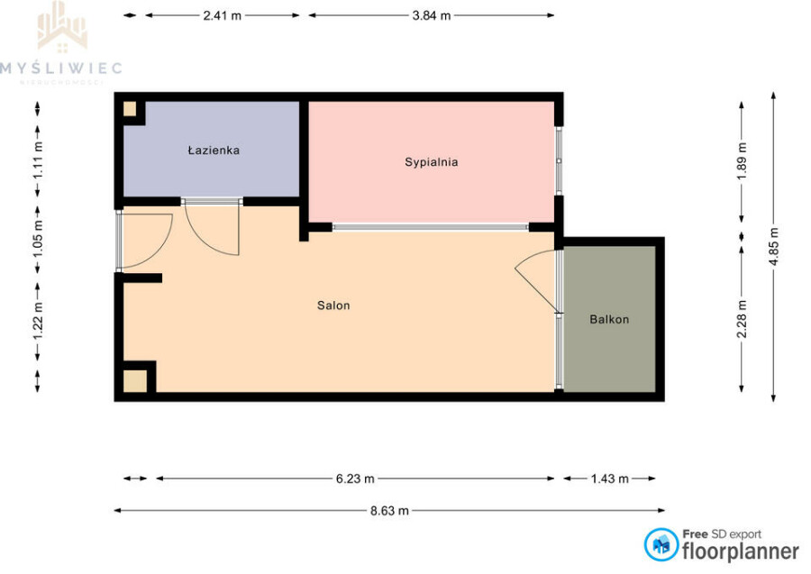 Kraków, Kraków-Śródmieście, Grzegórzki, Mogilska, Topowa, pożądana lokalizacja, 2 pokoje z balkonem