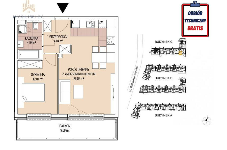 Kraków, Podgórze Duchackie, Walerego Sławka, LOKUM VISTA/ Duże dwupokojowe pod wynajem i na start / 3 kwartał 2023 / ODBIÓR GRATIS