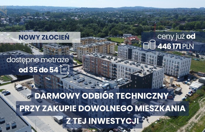 małopolskie, Kraków, NOWY ZŁOCIEŃ / Kameralne i pełne zieleni / ODBIÓR TECHNICZNY GRATIS