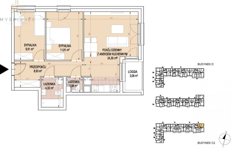 Kraków, Podgórze Duchackie, Walerego Sławka, LOKUM VISTA/ 3 pokoje/ 3 kwartał 2023 / ODBIÓR GRATIS