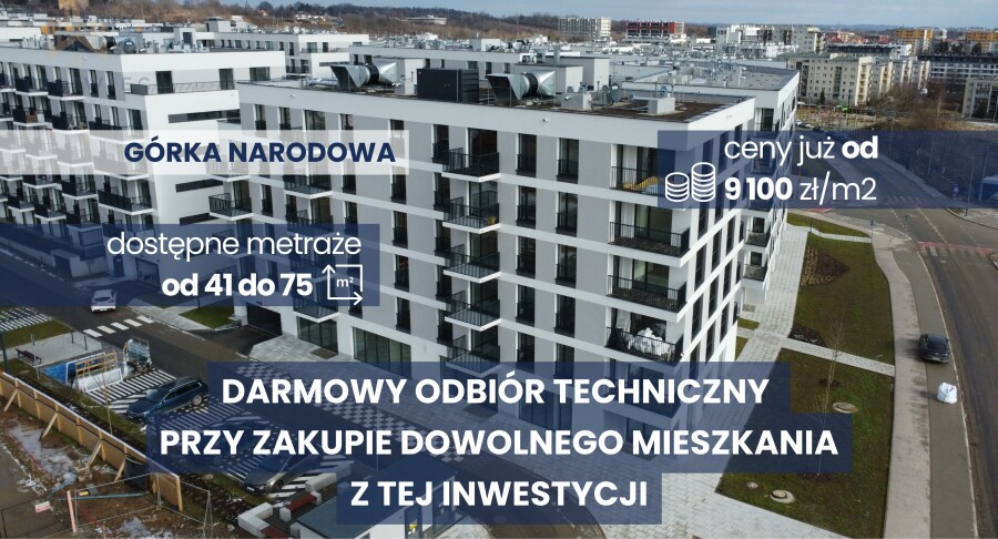 Kraków, Kraków-Krowodrza, Prądnik Biały, Stanisława Zauchy, GÓRKA NARODOWA  / zielona i cicha okolica / nowa linia tramwajowa / ODBIÓR TECHNICZNY GRATIS