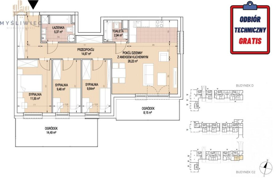 Kraków, Podgórze Duchackie, Walerego Sławka, LOKUM VISTA/ 4 pokoje, 2 łazienki i ogród / 3 kwartał 2023 / ODBIÓR GRATIS